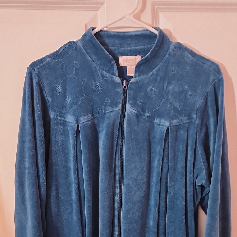 Grandmacore Velvet Robe Size Pm - Picture 2 of 6